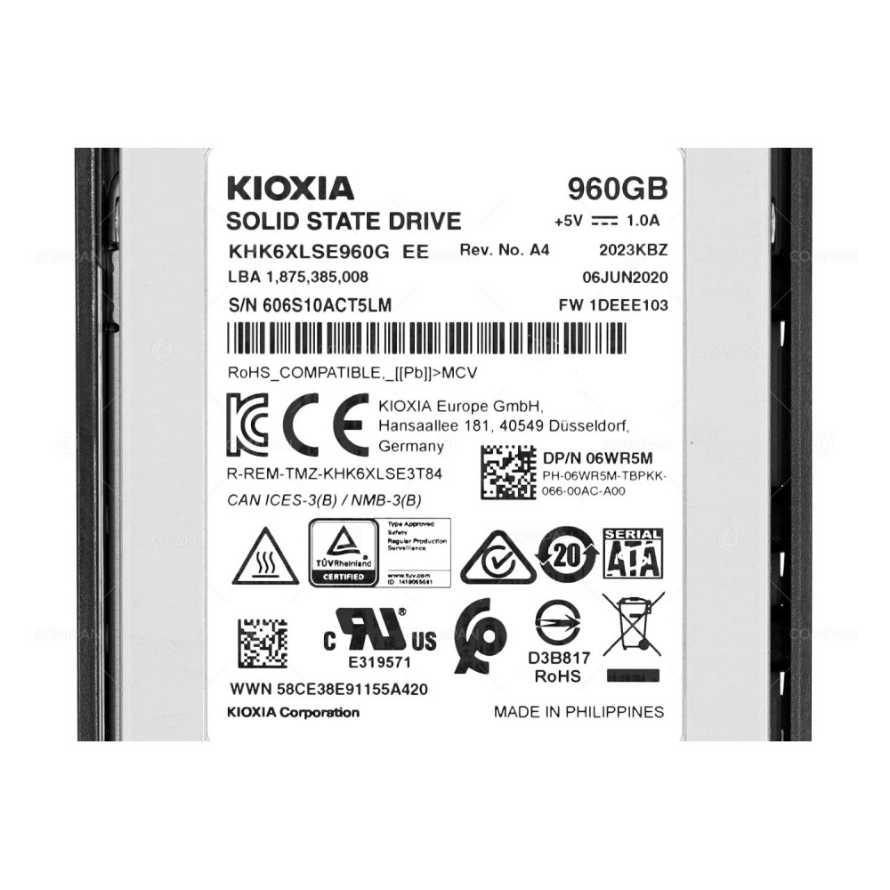 PS83-0323-00 PURESTORAGE 1.9TB 2X960GB 2.5 SFF FLASH MODULE DRIVE FOR PURE STORAGE FLASH ARRAY 12GB EXPANSION SHELF KHK6XLSE960G